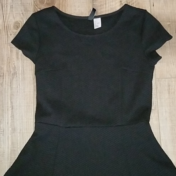 Black Mini Flare Dress - Picture 2 of 4
